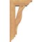 Ekena Millwork Funston Traditional Smooth Bracket w/ Offset Brace, Western Red Cedar, 5 1/2"W x 14"D x 26"H BKT0604X14X26FST01SWR - alternate 3